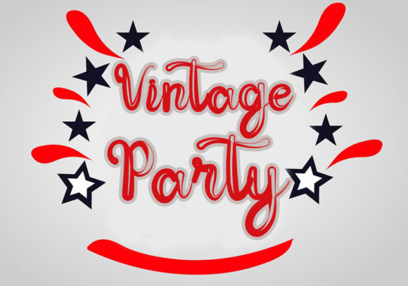 Vintage Party Font Poster 1