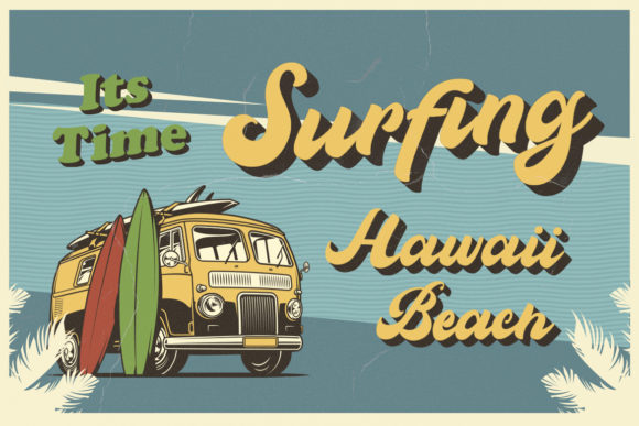 Vintage Wheel Font Poster 6