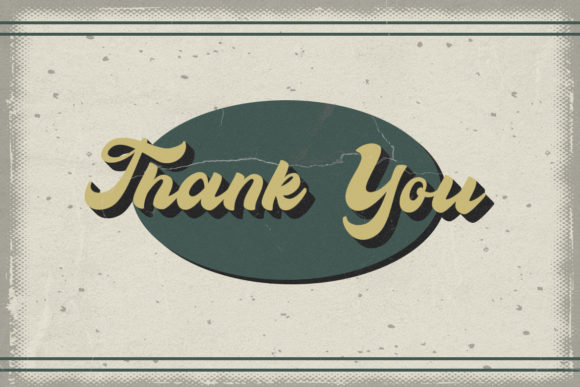 Vintage Wheel Font Poster 9
