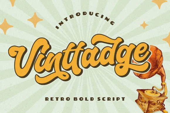 Vinttadge Font Vinttadge Font Poster 1