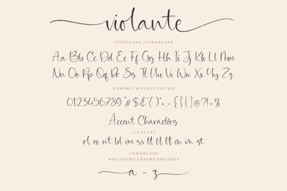 Violante Font Poster 6