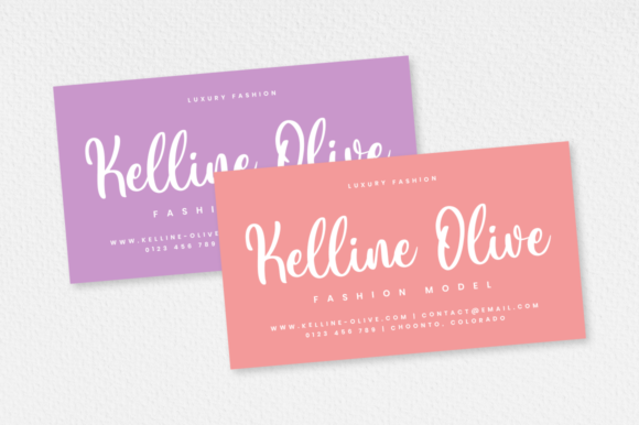 Violet Love Font Poster 2