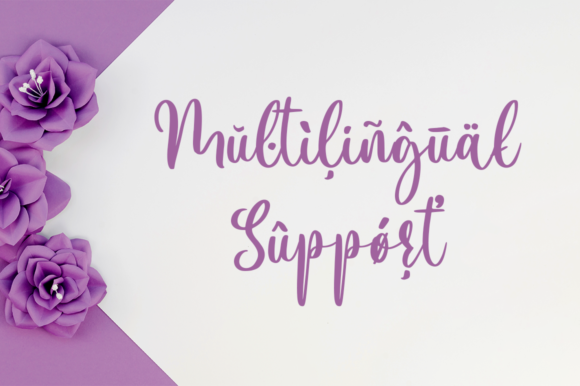 Violet Love Font Poster 11