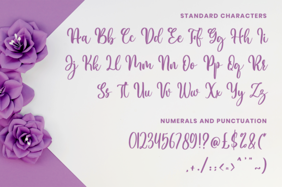 Violet Love Font Poster 10