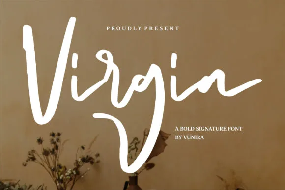 Virgia Font Virgia Font Poster 1