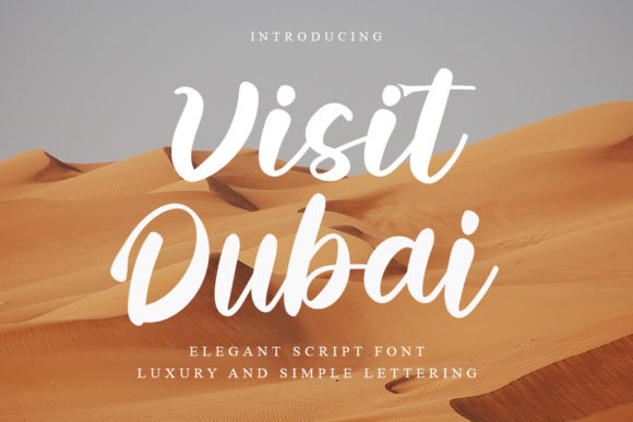 Visit Dubai Font Poster 1