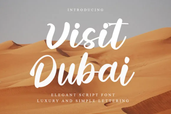 Visit Dubai Font Visit Dubai Font Poster 1