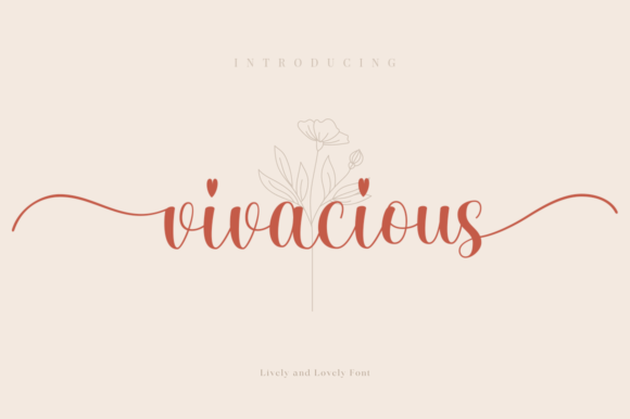 Vivacious Font Poster 1