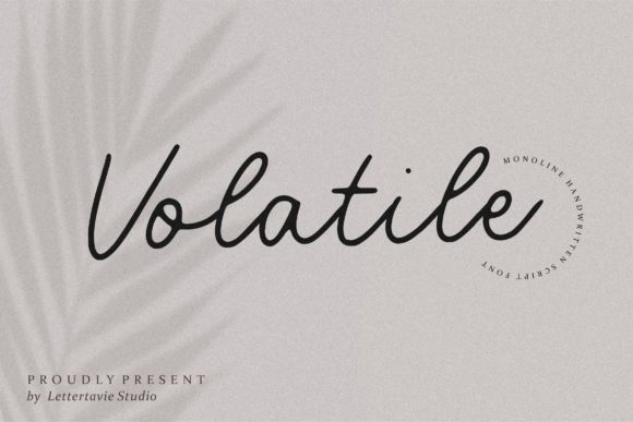 Volatile Font Poster 1