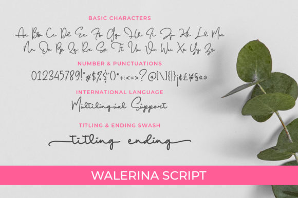 Walerina Font Poster 8