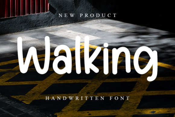 Walking Font Poster 1