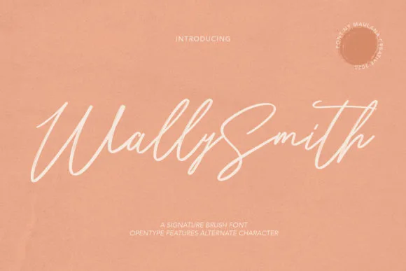Wally Smith Font Poster 1