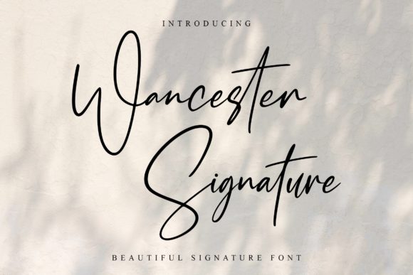 Wancester Signature Font Poster 1