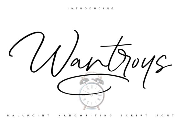 Wantroys Font Poster 1