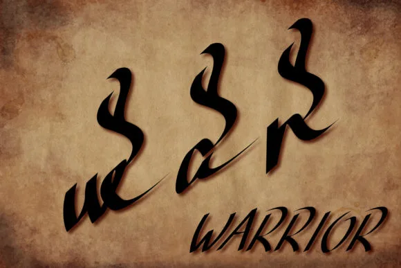 War Warrior Font War Warrior Font Poster 1