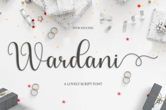 Wardani Script Font Wardani Script Font Poster 1