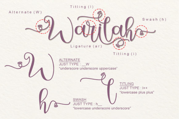 Warilah Font Poster 7