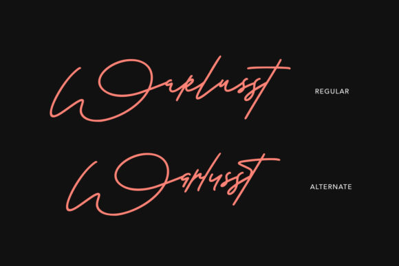 Warwicks Font Poster 2