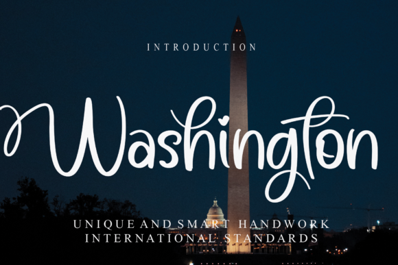 Washington Font Washington Font Poster 1