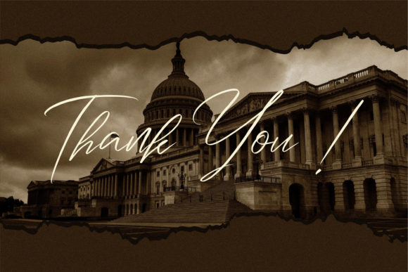 Washington Signature Font Poster 12