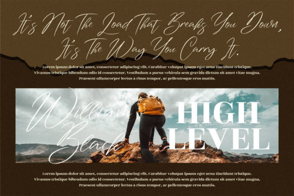 Washington Signature Font Poster 6