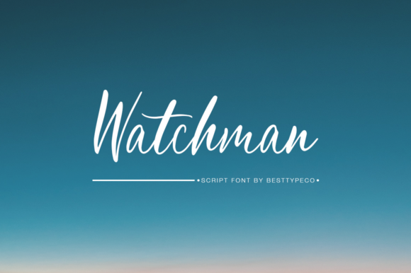 Watchman Font Poster 1