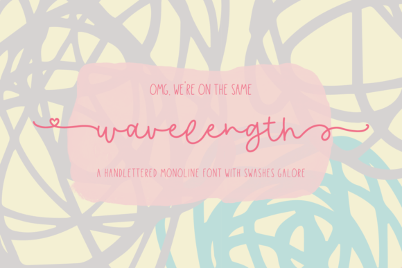 Wavelength Font Poster 1