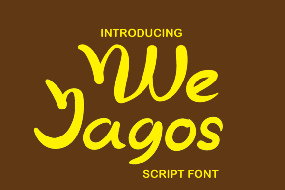 We Jagos Font Poster 1