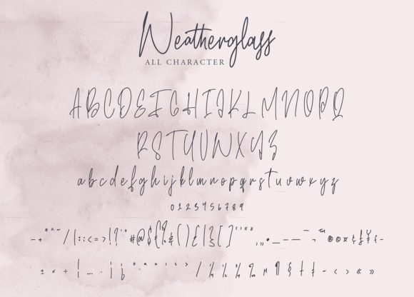 Weatherglass Font Poster 10