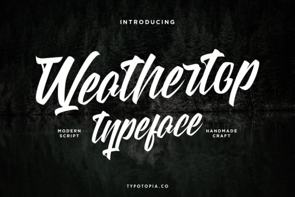 Weathertop Font Poster 1