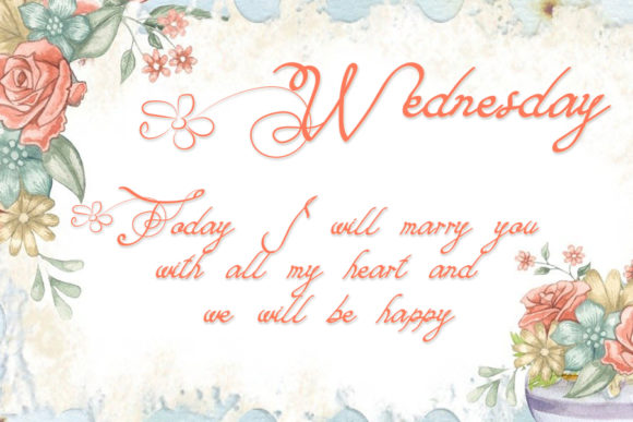 Wedding Font Poster 2