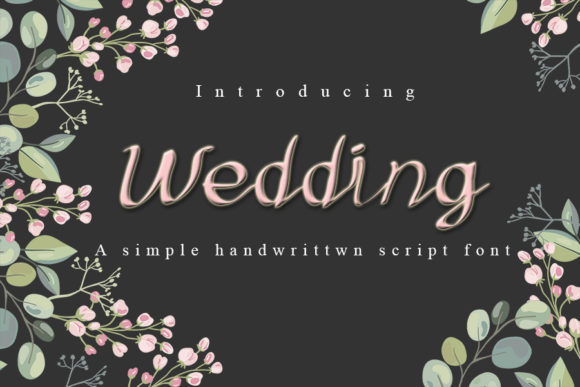 Wedding Font Poster 1