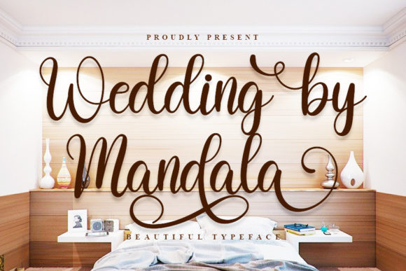 Wedding by Mandala Font Poster 1