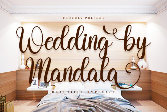 Wedding by Mandala Font Poster 6