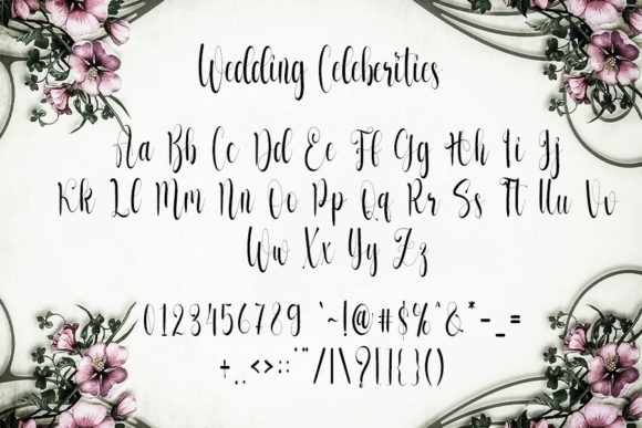 Wedding Celebrities Font Poster 4
