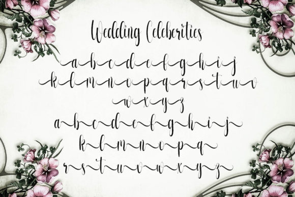 Wedding Celebrities Font Poster 5