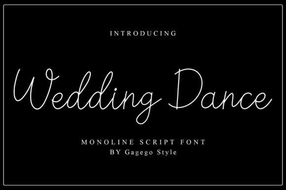 Wedding Dance Font Poster 1