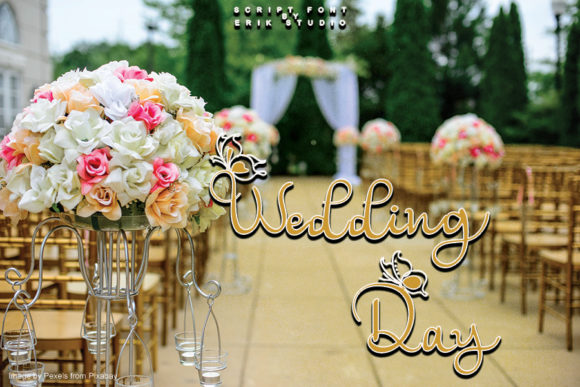 Wedding Day Font Poster 1