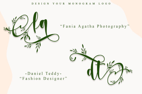 Wedding Dress Font Poster 2