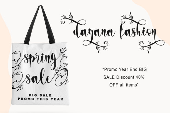 Wedding Dress Font Poster 3
