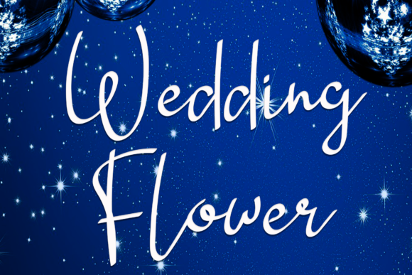 Wedding Flower Font Poster 1
