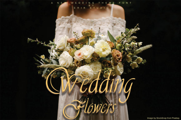 Wedding Flowers Font