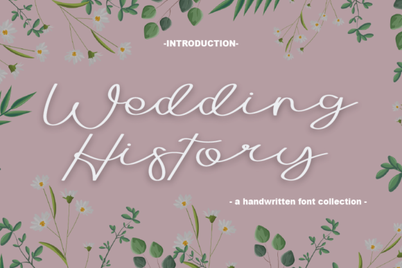 Wedding History Font