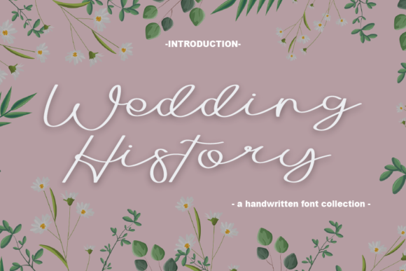 Wedding History Font Poster 1