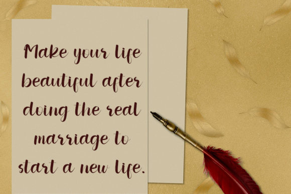 Wedding Signature Font Poster 5