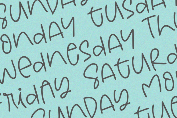 Weeknight Font Poster 2