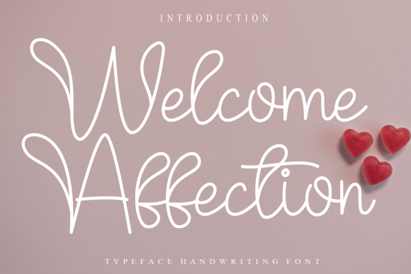 Welcome Affection Font Poster 1