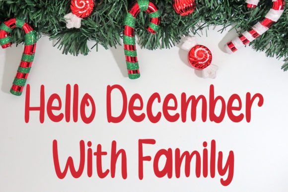 Welcome Christmas Font Poster 2