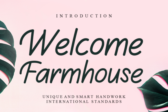 Welcome Farmhouse Font Poster 1