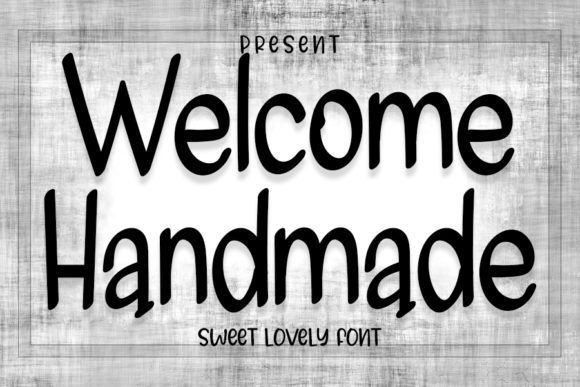 Welcome Handmade Font Poster 1